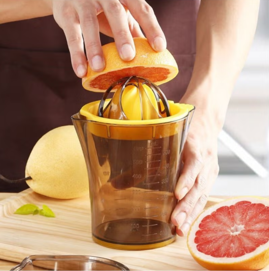Manual Lemon Squeezer & Citrus Juicer with Container