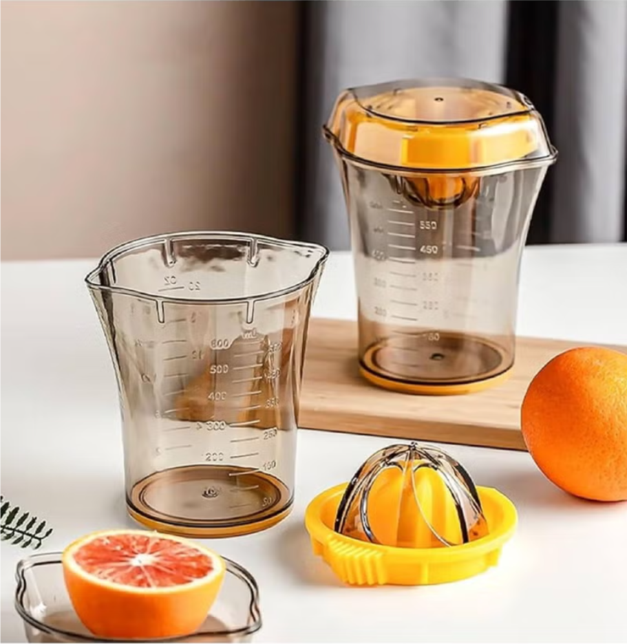 Manual Lemon Squeezer & Citrus Juicer with Container