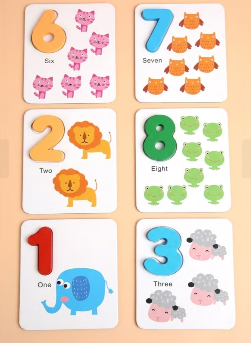 Kids Math Counting Sticks & Flash Cards – Preschool Learning Set