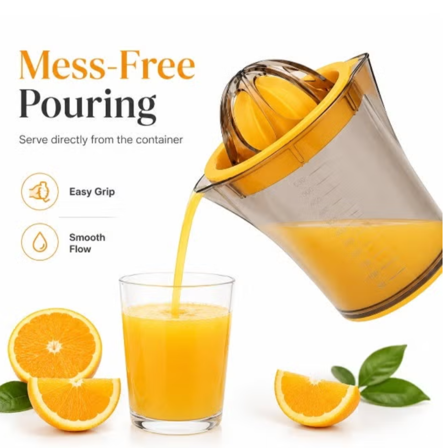 Manual Lemon Squeezer & Citrus Juicer with Container